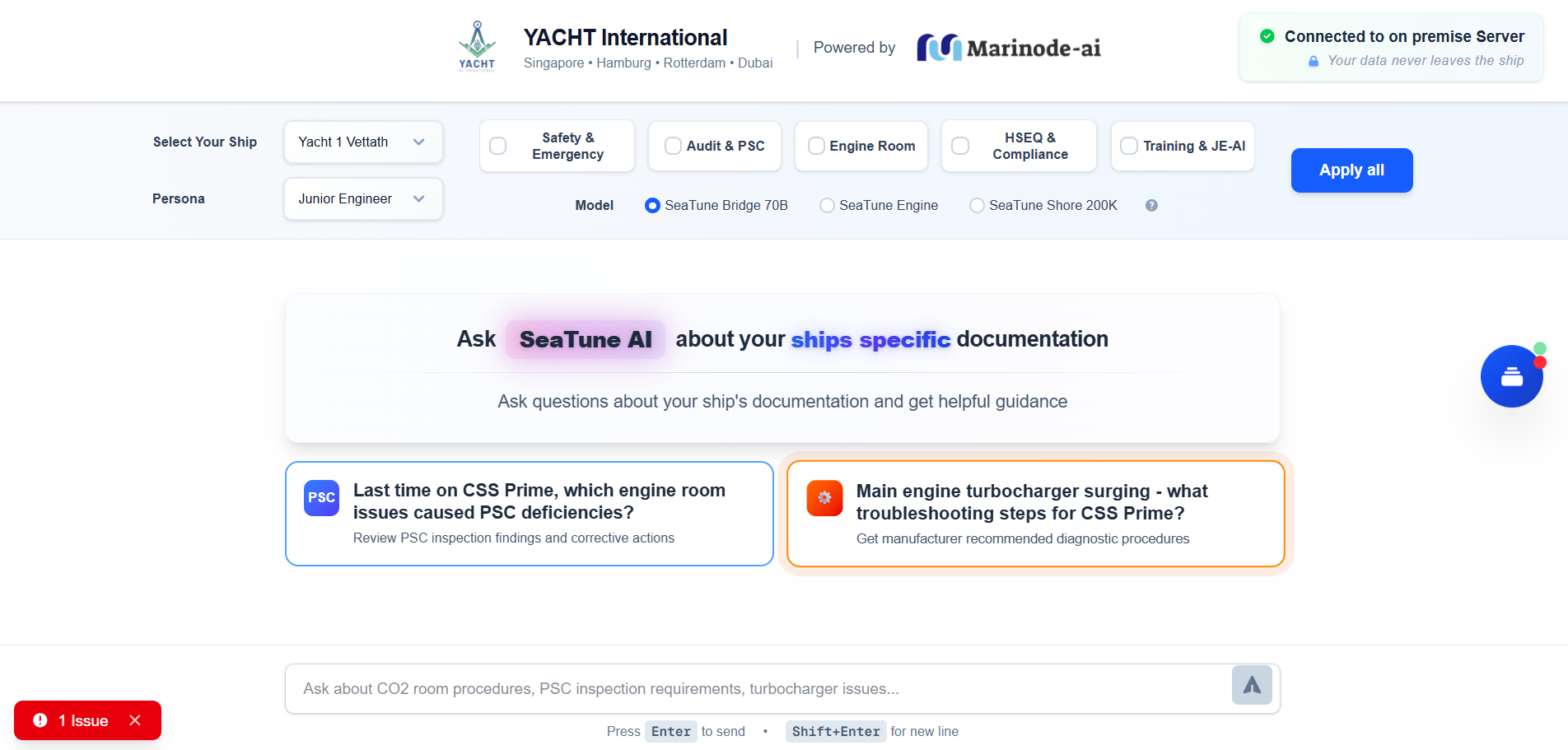 Marinode SeaTune AI Flagship Product